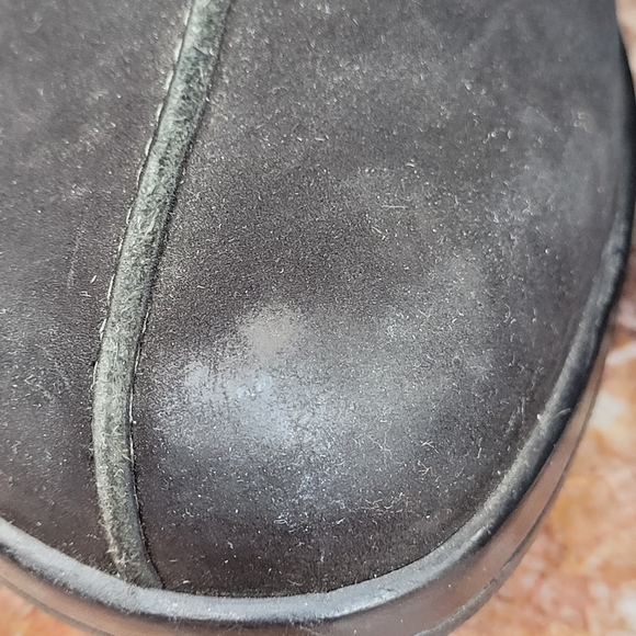 Clarks Suede Slip On Casual Wedge Clog Mule Shoes Sz 6 - Picture 15 of 16